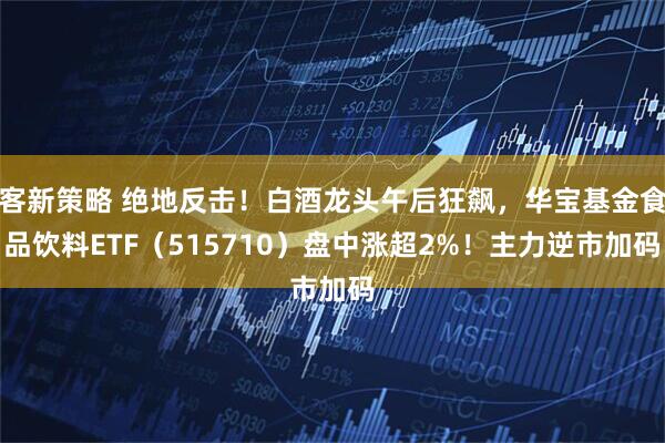 客新策略 绝地反击！白酒龙头午后狂飙，华宝基金食品饮料ETF（515710）盘中涨超2%！主力逆市加码